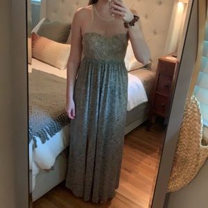 Gray Maxi Dress